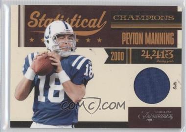 2011 Panini Timeless Treasures - Statistical Champions Materials #8 - Peyton Manning /100