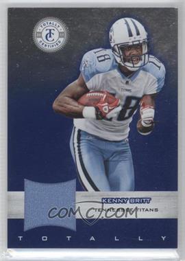 2011 Panini Totally Certified - [Base] - Totally Blue Materials #31 - Kenny Britt /249