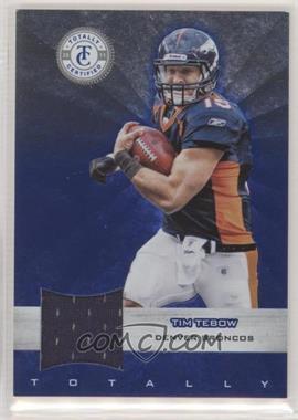 2011 Panini Totally Certified - [Base] - Totally Blue Materials #50 - Tim Tebow /249