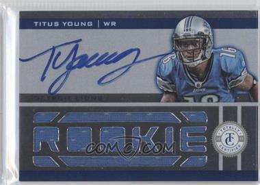 2011 Panini Totally Certified - [Base] - Totally Blue #233 - Freshman Fabric - Titus Young /499