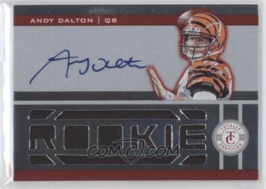 2011 Panini Totally Certified - [Base] - Totally Red #203 - Freshman Fabric - Andy Dalton /200
