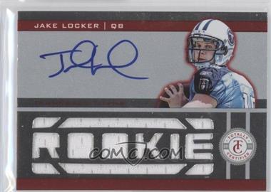 2011 Panini Totally Certified - [Base] - Totally Red #215 - Freshman Fabric - Jake Locker /200