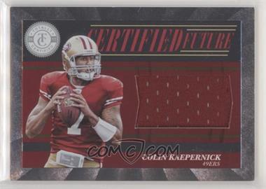 2011 Panini Totally Certified - Certified Future Materials #6 - Colin Kaepernick /499 [EX to NM]