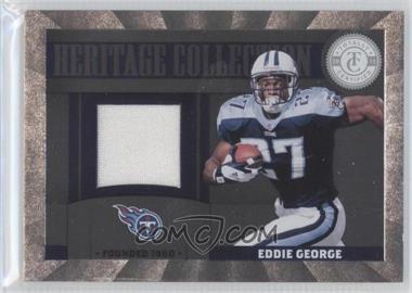 2011 Panini Totally Certified - Heritage Collection Materials #17 - Eddie George /249
