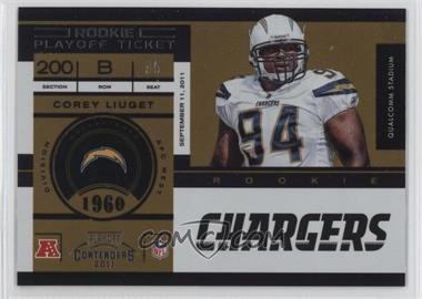 2011 Playoff Contenders - [Base] - Playoff Ticket #121 - Corey Liuget /99