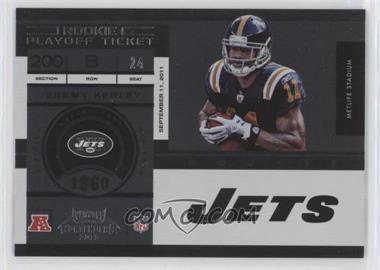 2011 Playoff Contenders - [Base] - Playoff Ticket #140 - Jeremy Kerley /99