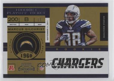 2011 Playoff Contenders - [Base] - Playoff Ticket #156 - Marcus Gilchrist /99