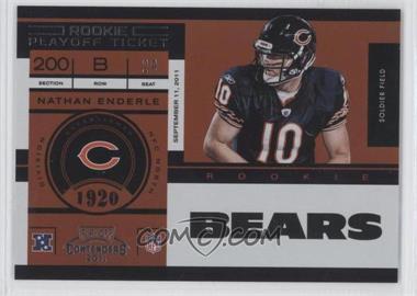 2011 Playoff Contenders - [Base] - Playoff Ticket #160 - Nathan Enderle /99