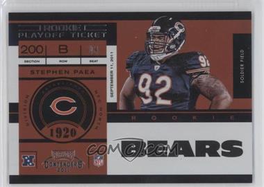 2011 Playoff Contenders - [Base] - Playoff Ticket #180 - Stephen Paea /99
