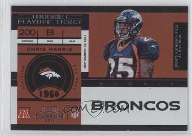 2011 Playoff Contenders - [Base] - Playoff Ticket #192 - Chris Harris /99