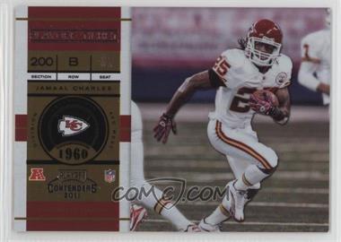 2011 Playoff Contenders - [Base] - Playoff Ticket #43 - Jamaal Charles /99 [Noted]