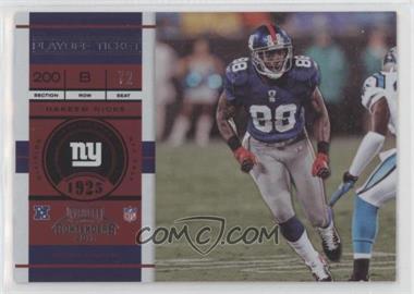 2011 Playoff Contenders - [Base] - Playoff Ticket #56 - Hakeem Nicks /99