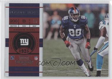 2011 Playoff Contenders - [Base] - Playoff Ticket #56 - Hakeem Nicks /99