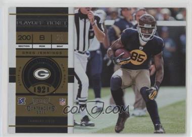 2011 Playoff Contenders - [Base] - Playoff Ticket #72 - Greg Jennings /99