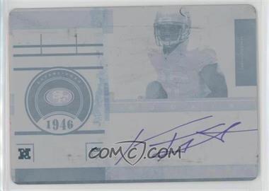 2011 Playoff Contenders - [Base] - Printing Plate Cyan #232 - Rookie Ticket - Kendall Hunter /1