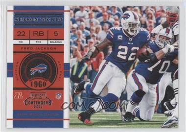 2011 Playoff Contenders - [Base] #1 - Fred Jackson