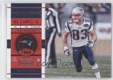 2011 Playoff Contenders - [Base] #10 - Wes Welker