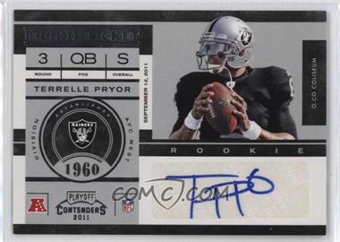 2011 Playoff Contenders - [Base] #101 - Terrelle Pryor