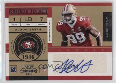 2011 Playoff Contenders - [Base] #106 - Rookie Ticket - Aldon Smith /102