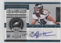 Rookie Ticket - Casey Matthews