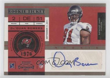 2011 Playoff Contenders - [Base] #123 - Rookie Ticket - Da'Quan Bowers