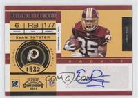 Rookie Ticket - Evan Royster