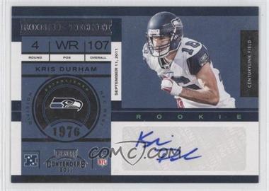 2011 Playoff Contenders - [Base] #149 - Rookie Ticket - Kris Durham