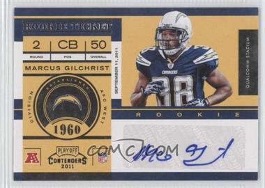 2011 Playoff Contenders - [Base] #156 - Rookie Ticket - Marcus Gilchrist