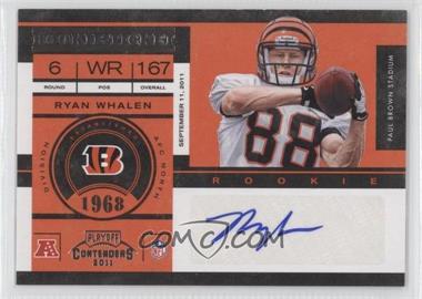 2011 Playoff Contenders - [Base] #175 - Rookie Ticket - Ryan Whalen