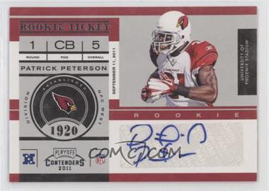 2011 Playoff Contenders - [Base] #199 - Rookie Ticket - Patrick Peterson /343