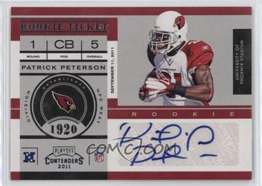2011 Playoff Contenders - [Base] #199 - Rookie Ticket - Patrick Peterson /343