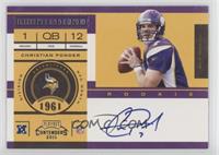 Rookie Ticket - Christian Ponder (Base)