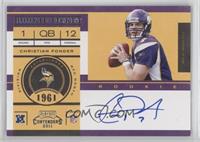 Rookie Ticket - Christian Ponder (Base) [Noted]