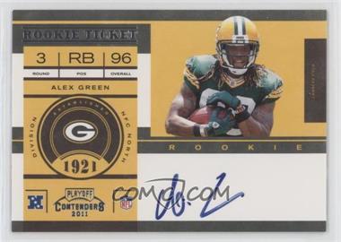 2011 Playoff Contenders - [Base] #207.1 - Rookie Ticket - Alex Green (Base)