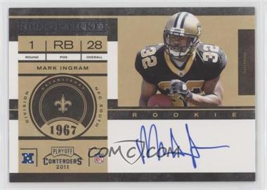 2011 Playoff Contenders - [Base] #213.1 - Rookie Ticket - Mark Ingram (Base)