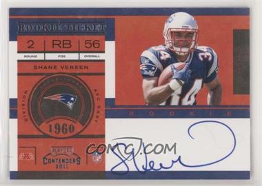 2011 Playoff Contenders - [Base] #217.1 - Rookie Ticket - Shane Vereen