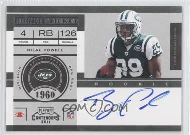 2011 Playoff Contenders - [Base] #223.1 - Rookie Ticket - Bilal Powell (Base)