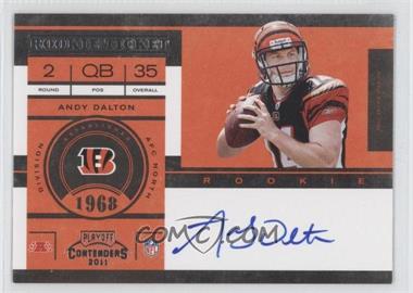 2011 Playoff Contenders - [Base] #225.1 - Rookie Ticket - Andy Dalton (Base)