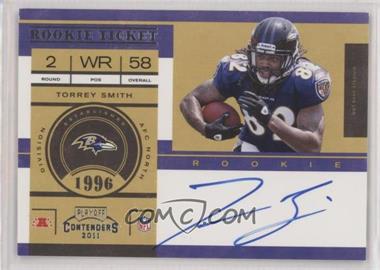 2011 Playoff Contenders - [Base] #230.1 - Rookie Ticket - Torrey Smith (Base)