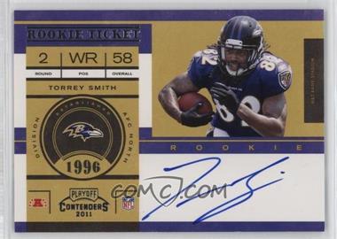 2011 Playoff Contenders - [Base] #230.1 - Rookie Ticket - Torrey Smith (Base)