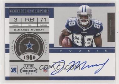 2011 Playoff Contenders - [Base] #231.1 - Rookie Ticket - DeMarco Murray (Base)