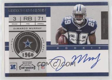2011 Playoff Contenders - [Base] #231.1 - Rookie Ticket - DeMarco Murray (Base)
