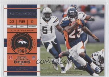 2011 Playoff Contenders - [Base] #41 - Willis McGahee