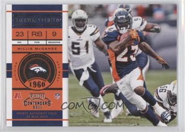 2011 Playoff Contenders - [Base] #41 - Willis McGahee