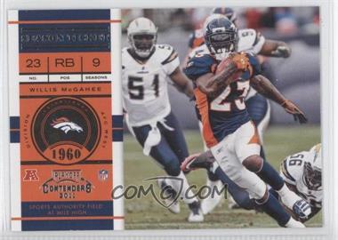 2011 Playoff Contenders - [Base] #41 - Willis McGahee