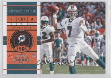 2011 Playoff Contenders - [Base] #5 - Chad Henne