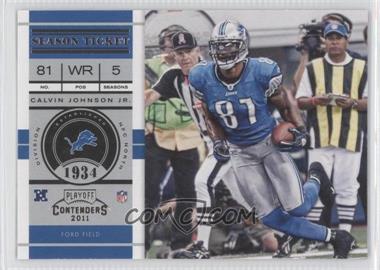 2011 Playoff Contenders - [Base] #67 - Calvin Johnson