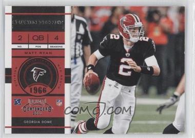 2011 Playoff Contenders - [Base] #77 - Matt Ryan