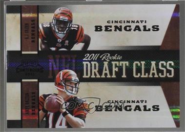 2011 Playoff Contenders - Draft Class - Black #2 - A.J. Green, Andy Dalton /50 [Noted]