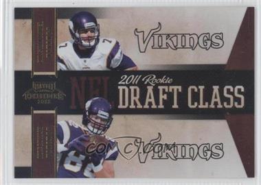 2011 Playoff Contenders - Draft Class - Gold #16 - Christian Ponder, Kyle Rudolph /100